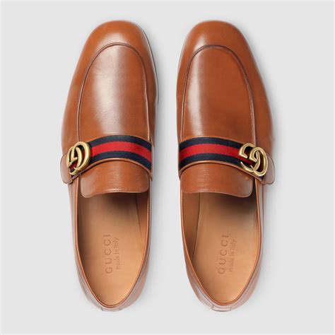 brown gucci mens loafers|gucci loafers men nordstrom.